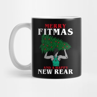 Merry Fitmas and a Happy New Rear - Muscles Gym Mug